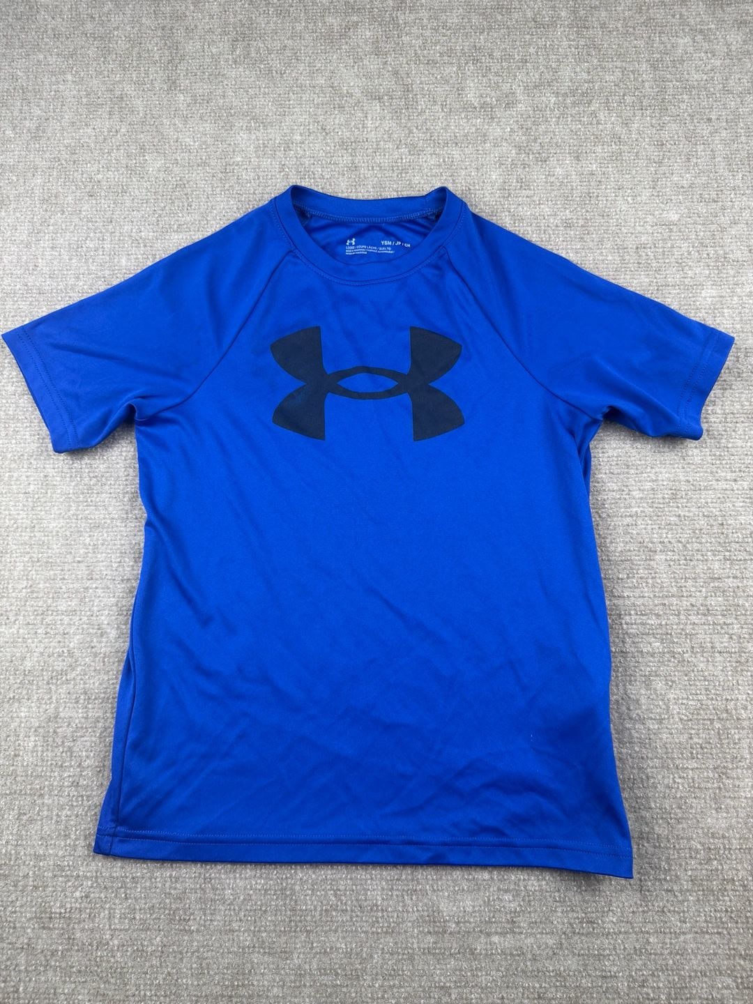 Under Armour Boys Tech Big Logo Short Sleeve Loose Polyester T-Shirt